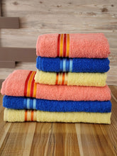 Load image into Gallery viewer, 3 Peshqir Trupi (70x140) 100 % pambuk ( 3400 Pike ) 3 Peshqir Fytyre (50x90) 100 % pambuk ( 1900 Pike )